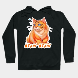 Cat Love: Cat Miaw and Cute Cat Design Hoodie